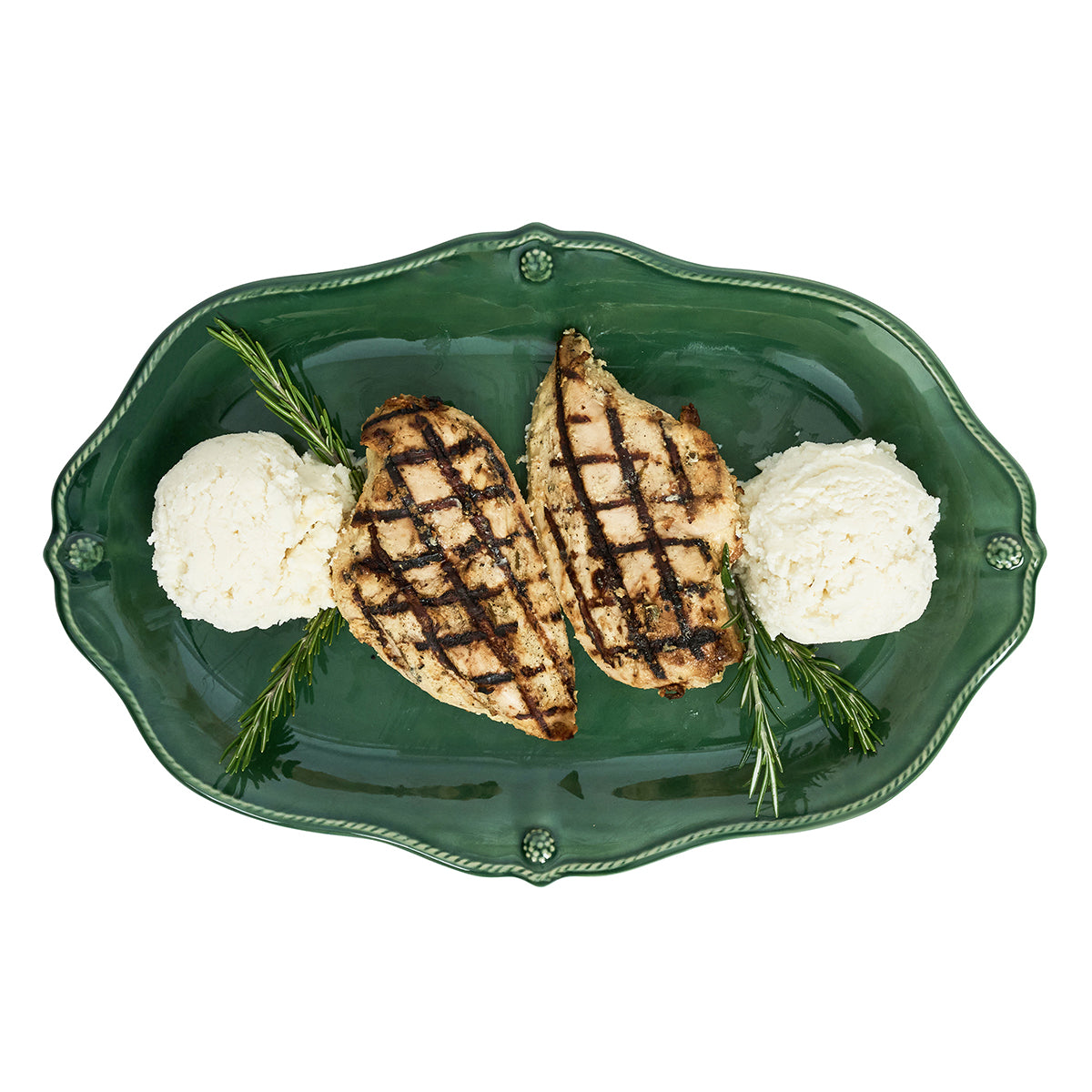 Berry & Thread 16" Platter in Basil