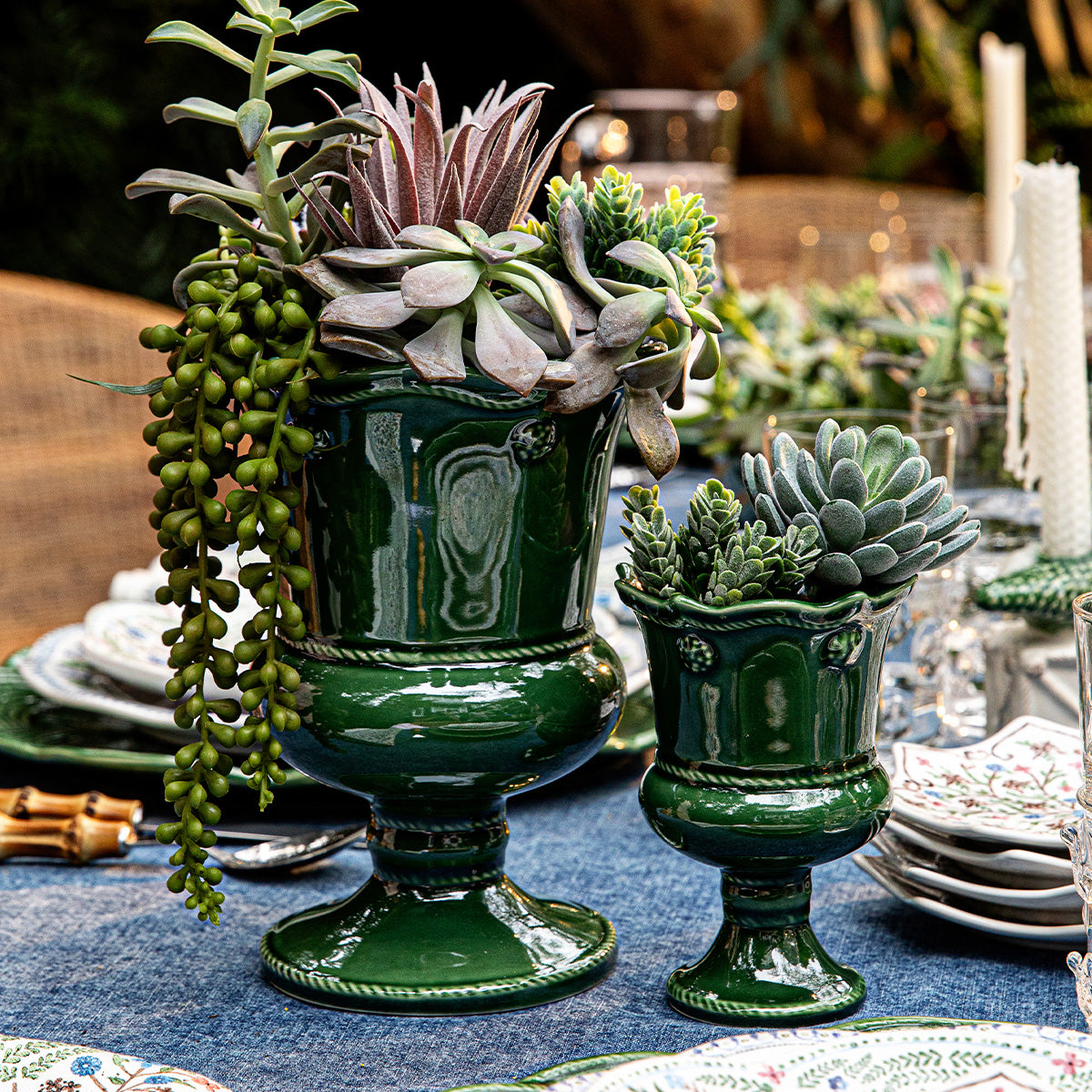 Berry & Thread Petite Parterre Garden 5" Vase in Basil