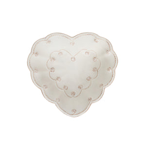 Berry & Thread 6.5" Heart Bowl in Whitewash