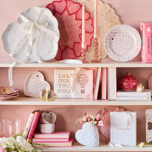 Berry & Thread 15" Heart Platter in Whitewash