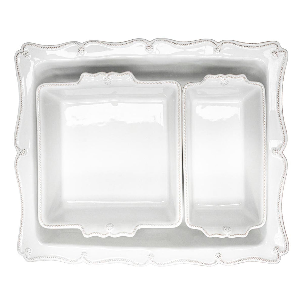 Berry & Thread Baking in Whitewash, Set of 3