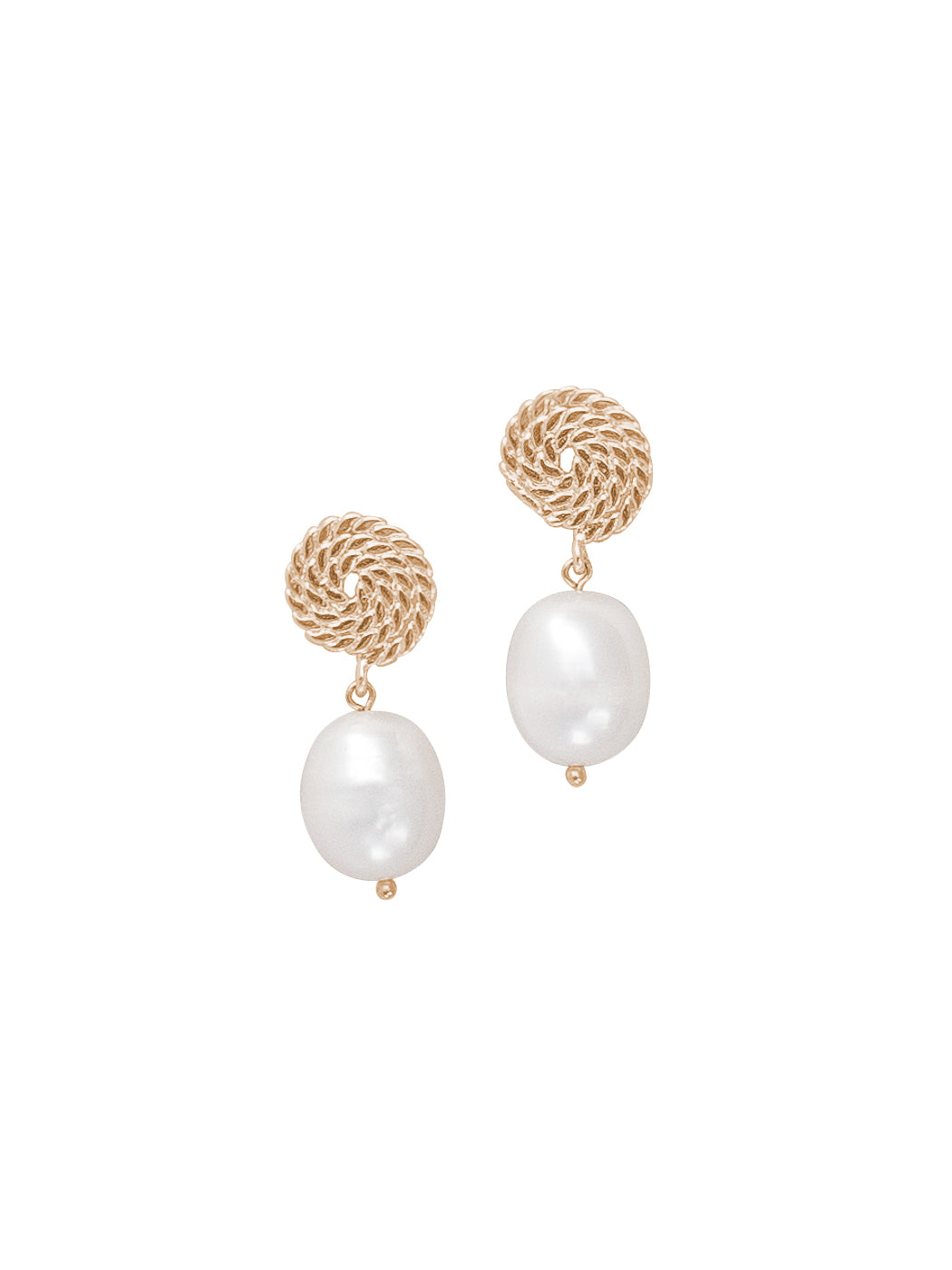 Jackie Earrings in White