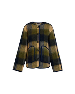 Janet Jacket in Maritime Blue Plaid