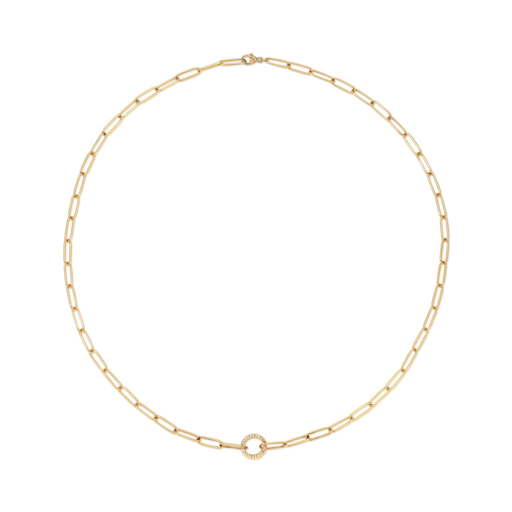 Mini Charm Chain with Diamond Clasp