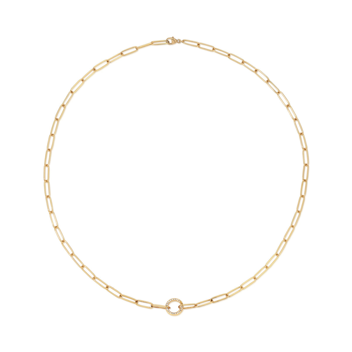 Mini Charm Chain with Diamond Clasp