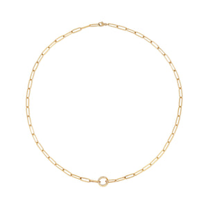 Mini Charm Chain with Diamond Clasp