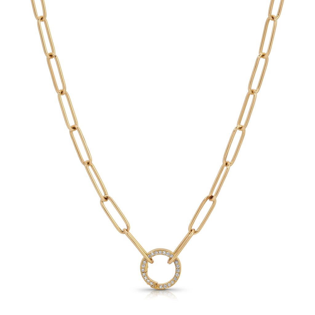 Mini Charm Chain with Diamond Clasp