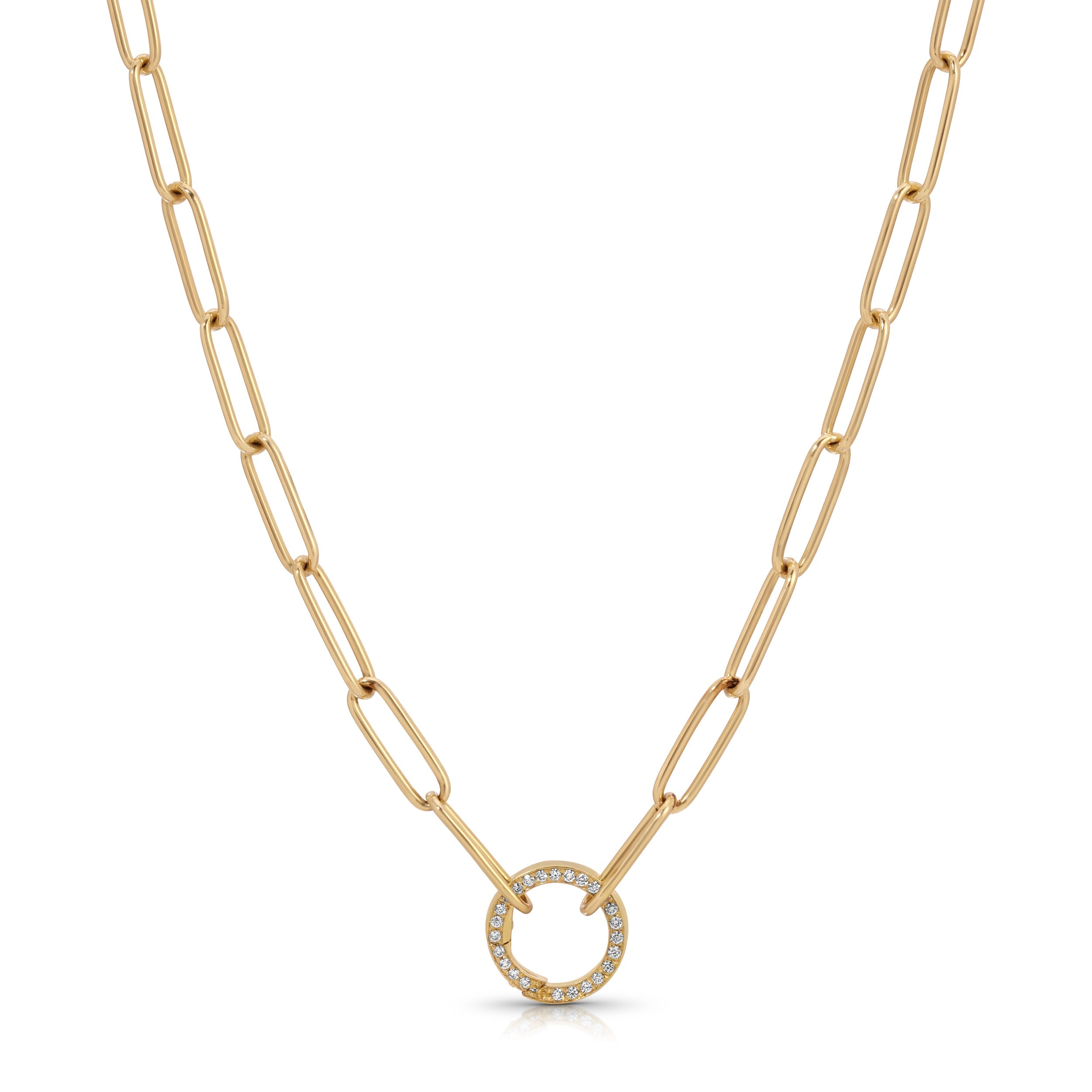 Mini Charm Chain with Diamond Clasp