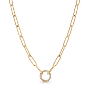 Mini Charm Chain with Diamond Clasp