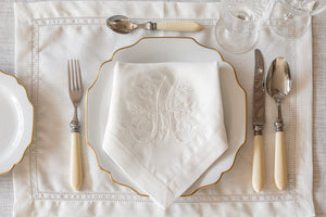 Set of Double Hemstitch Edge Placemats
