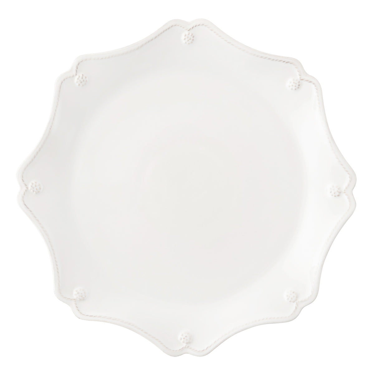 Berry & Thread Scalloped Charger/Platter in Whitewash