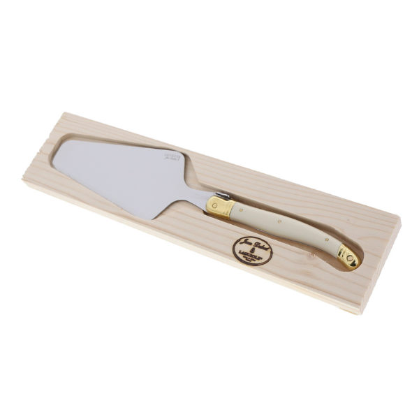 Pie Server in Ivory & Brass