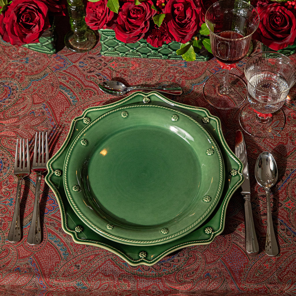 Berry & Thread Dinner Plate in Basil