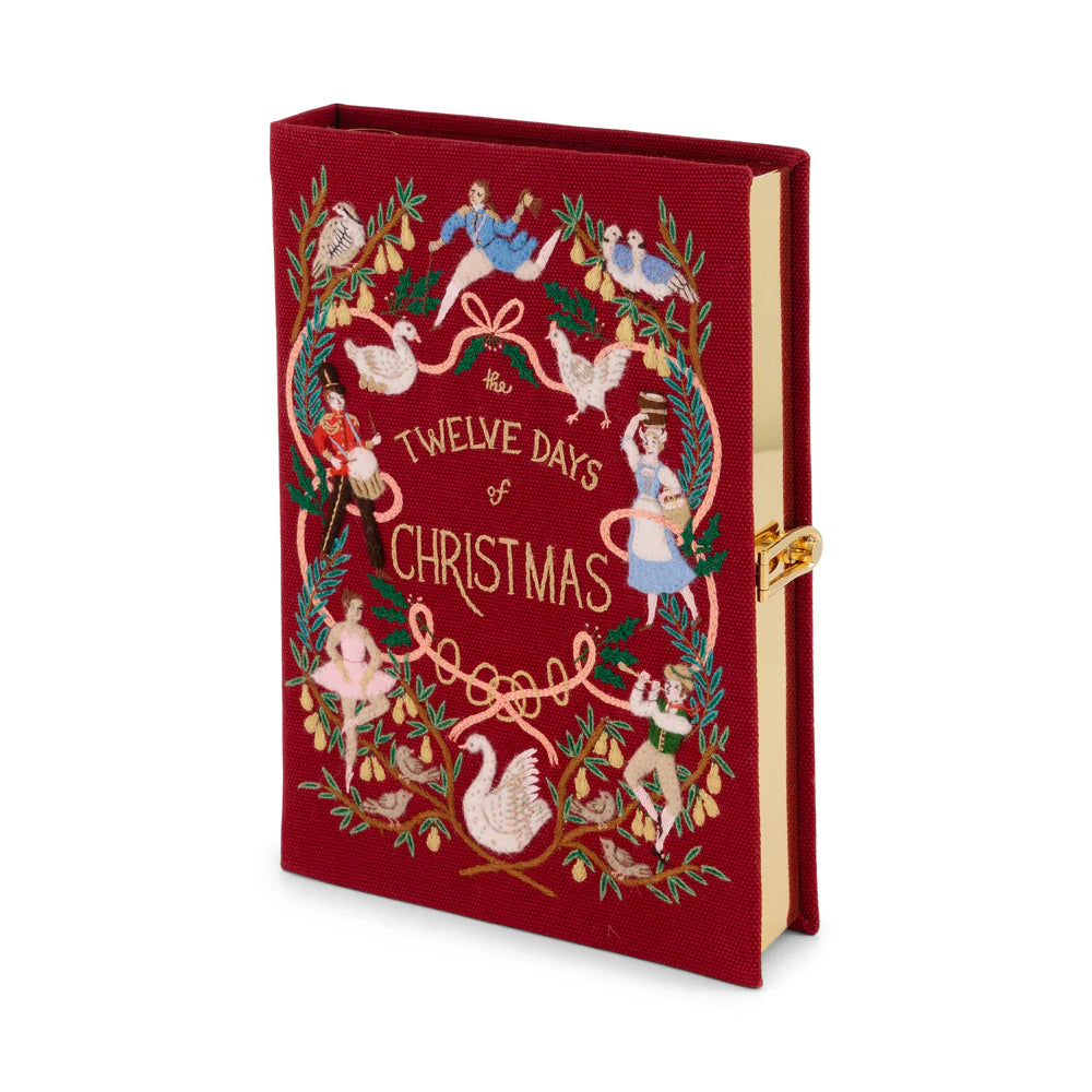 Twelve Days of Christmas by Meghann Rader Book Clutch