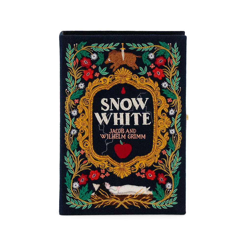 Snow White Flowers Book Clutch