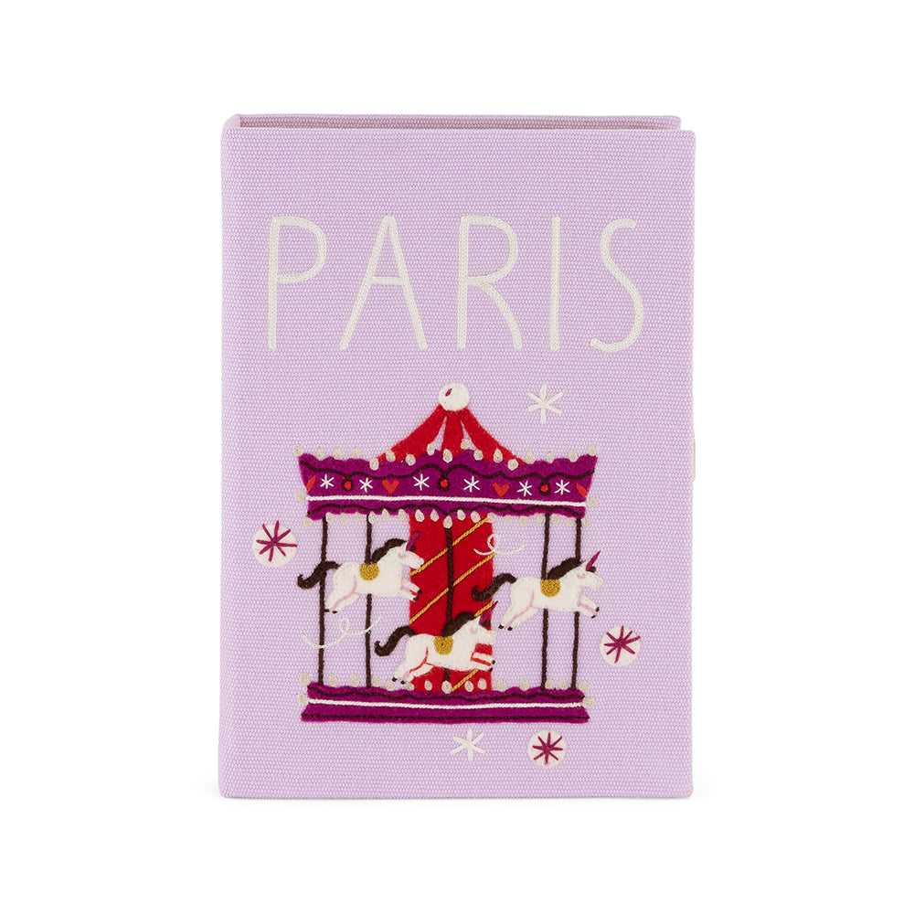 Paris Carrousel Book Clutch