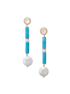 Jennie Earrings in Blue