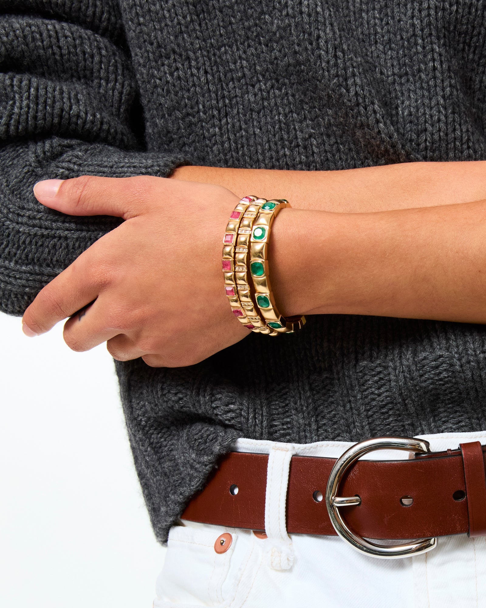 The Jeweled Bracelet Stack