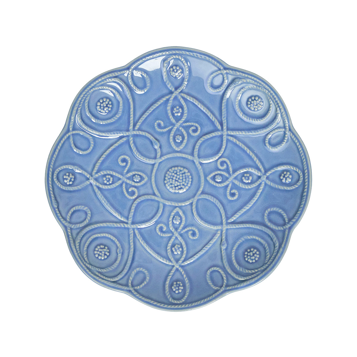 Jardins du Monde Dessert/Salad Plate Assorted in Chambray, Set of 4