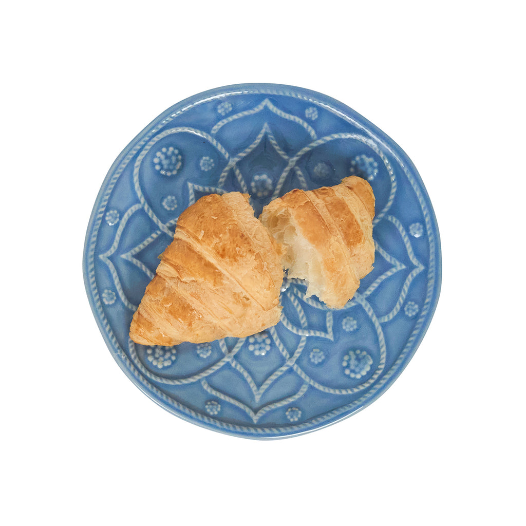 Jardins du Monde Side/Cocktail Plate Assorted in Chambray, Set of 4