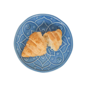 Jardins du Monde Side/Cocktail Plate Assorted in Chambray, Set of 4