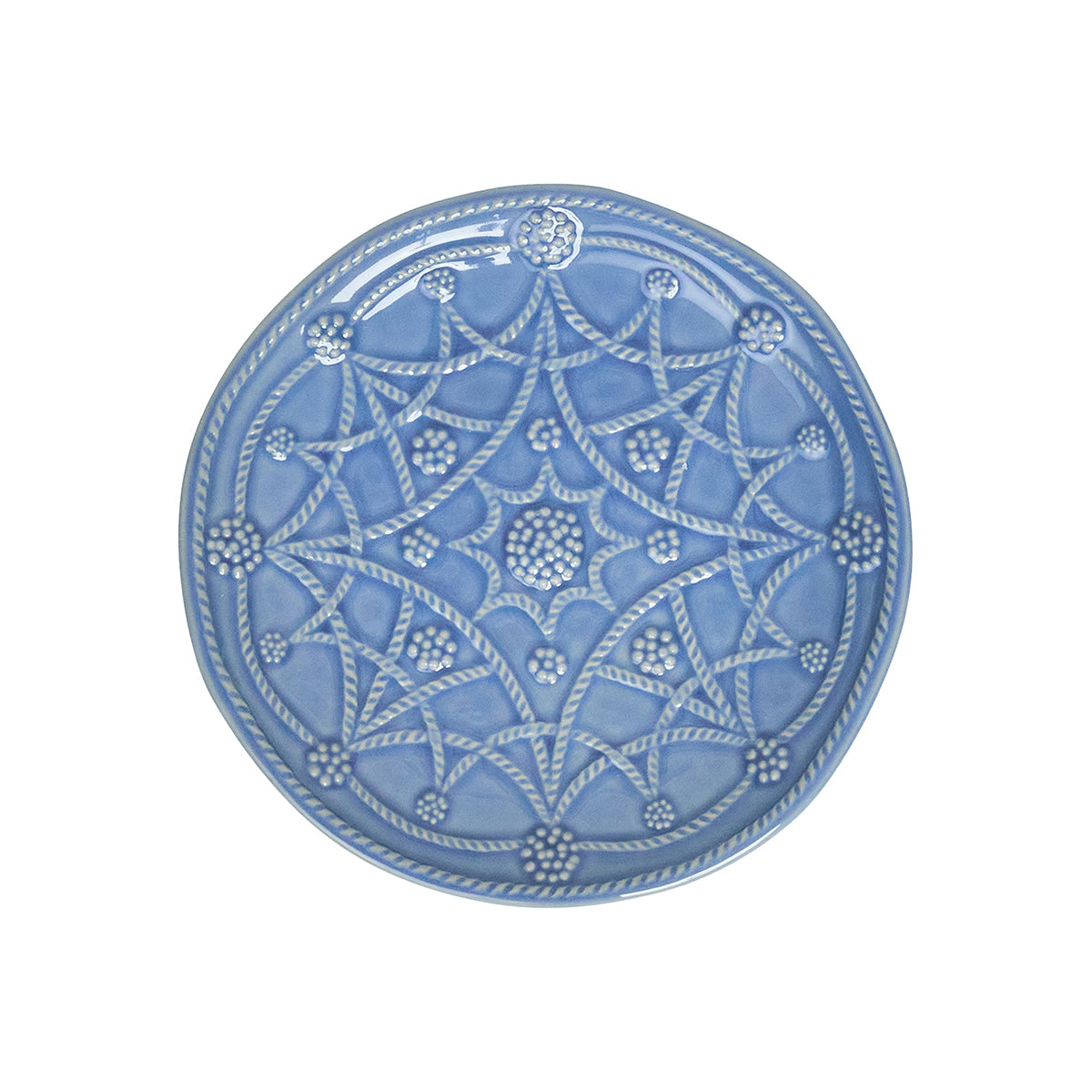 Jardins du Monde Side/Cocktail Plate Assorted in Chambray, Set of 4