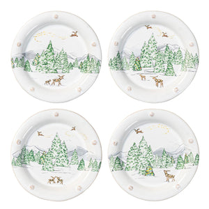Berry and Thread North Pole Cocktail Plate, Set of 4