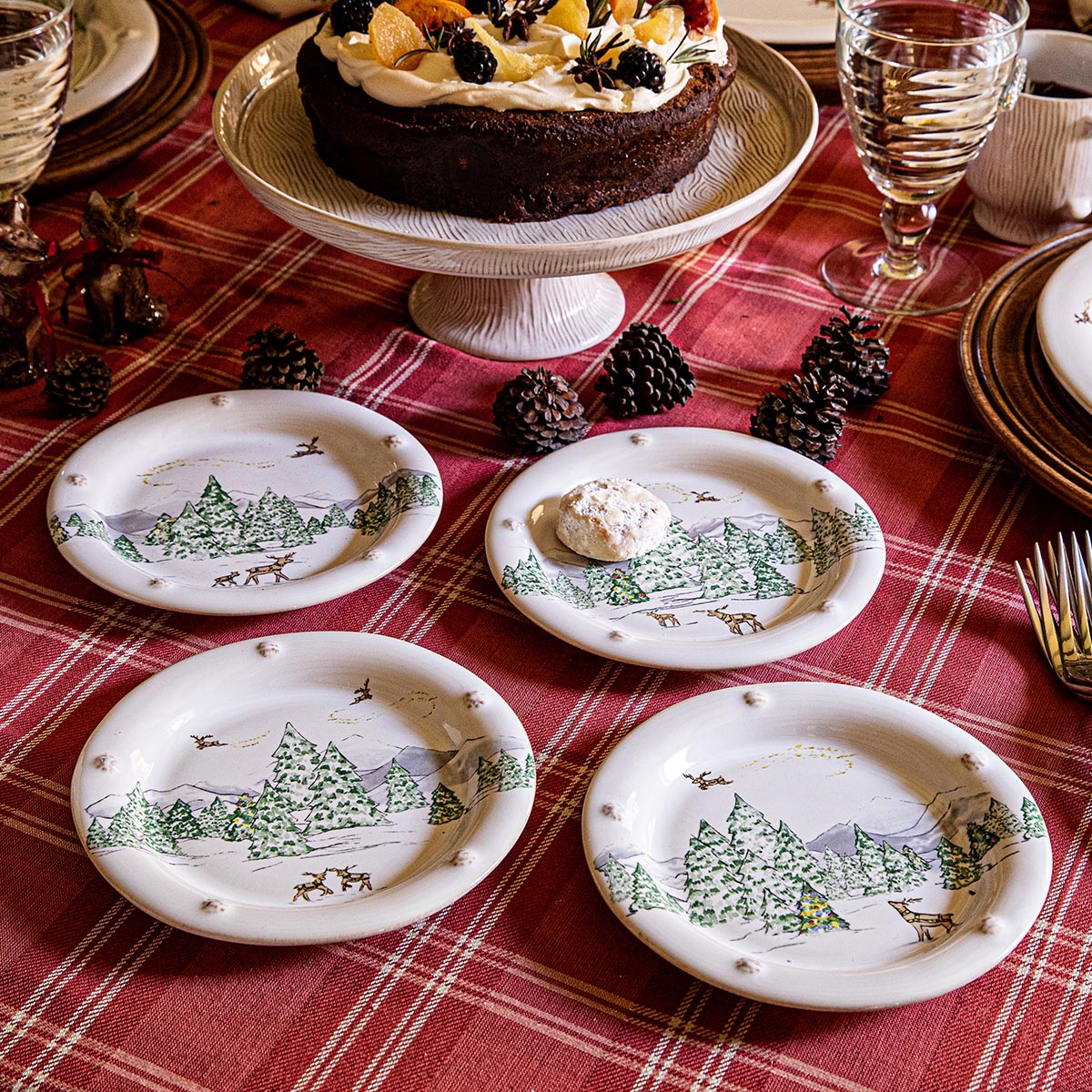 Berry and Thread North Pole Cocktail Plate, Set of 4