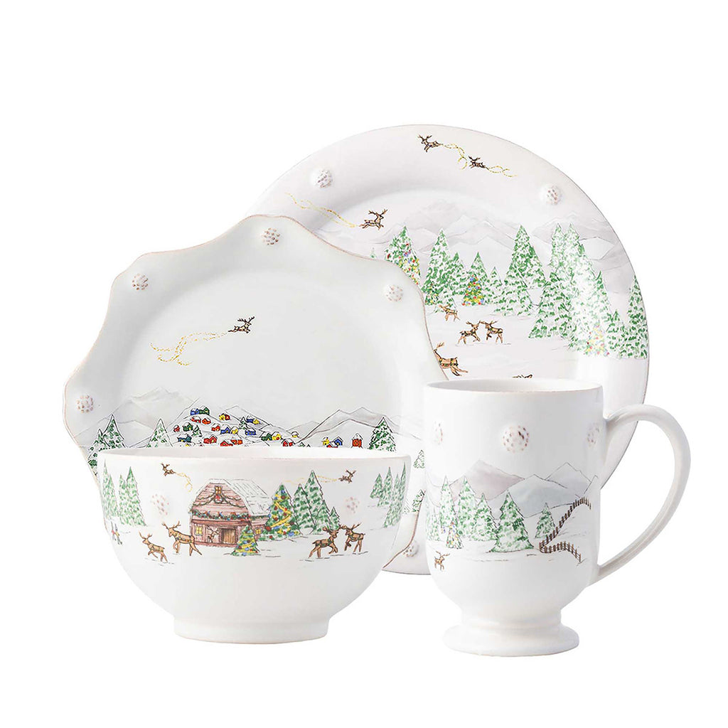 Berry & Thread North Pole Place Setting, Set of 4