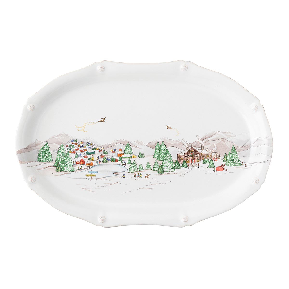 Berry & Thread North Pole 17" Platter