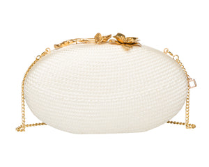 Joanna Clutch in Off White