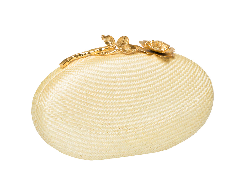 Joanna Clutch in Pale Yellow