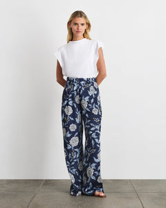 Jodi Pant in Maritime Blue Multi Floral