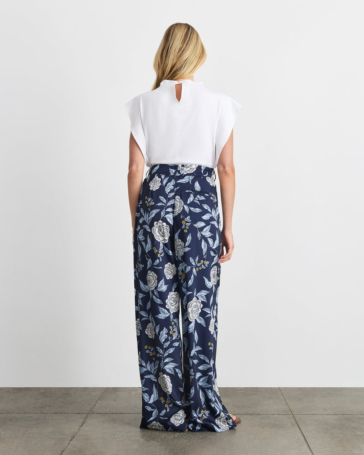 Jodi Pant in Maritime Blue Multi Floral