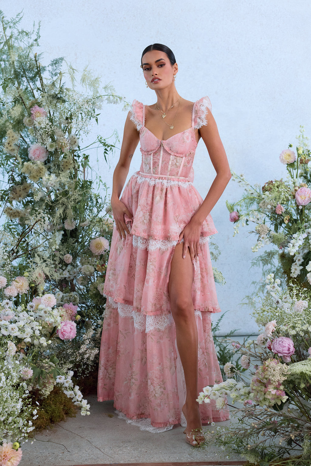 The Jolie Dress in Light Pink Tapestry Rose 10 / Light Pink Tapestry Rose The Jolie Dress in Light Pink Tapestry Rose 10 / Light Pink Tapestry Rose