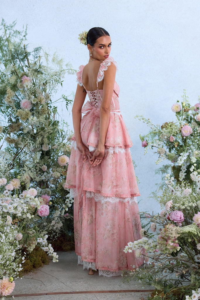 The Jolie Dress in Light Pink Tapestry Rose The Jolie Dress in Light Pink Tapestry Rose