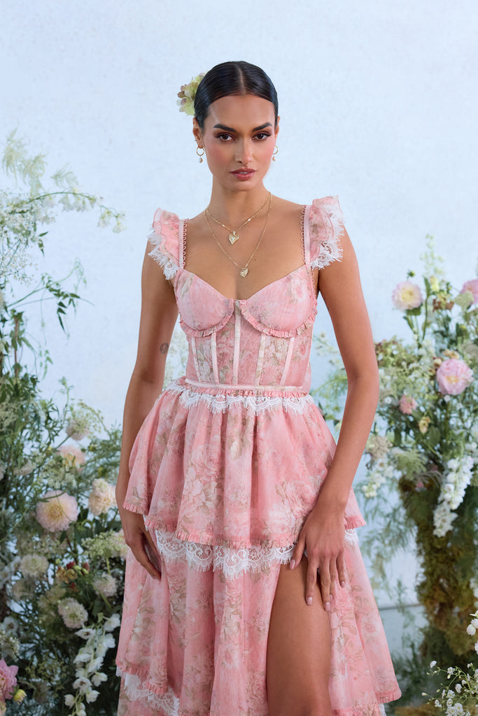 The Jolie Dress in Light Pink Tapestry Rose 10 / Light Pink Tapestry Rose The Jolie Dress in Light Pink Tapestry Rose 10 / Light Pink Tapestry Rose