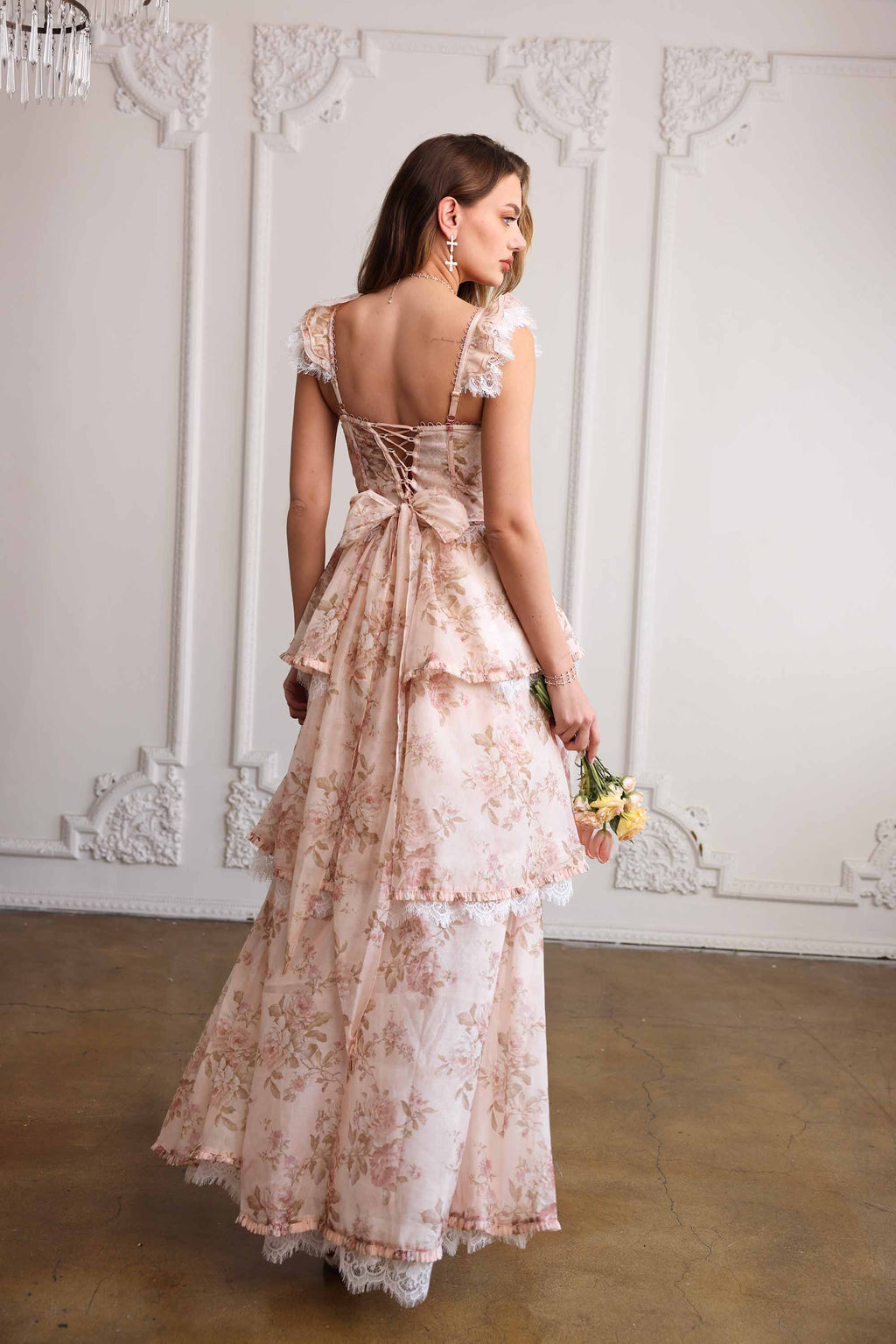 The Jolie Dress in Peach Tapestry US 0 / Peach Tapestry The Jolie Dress in Peach Tapestry US 0 / Peach Tapestry