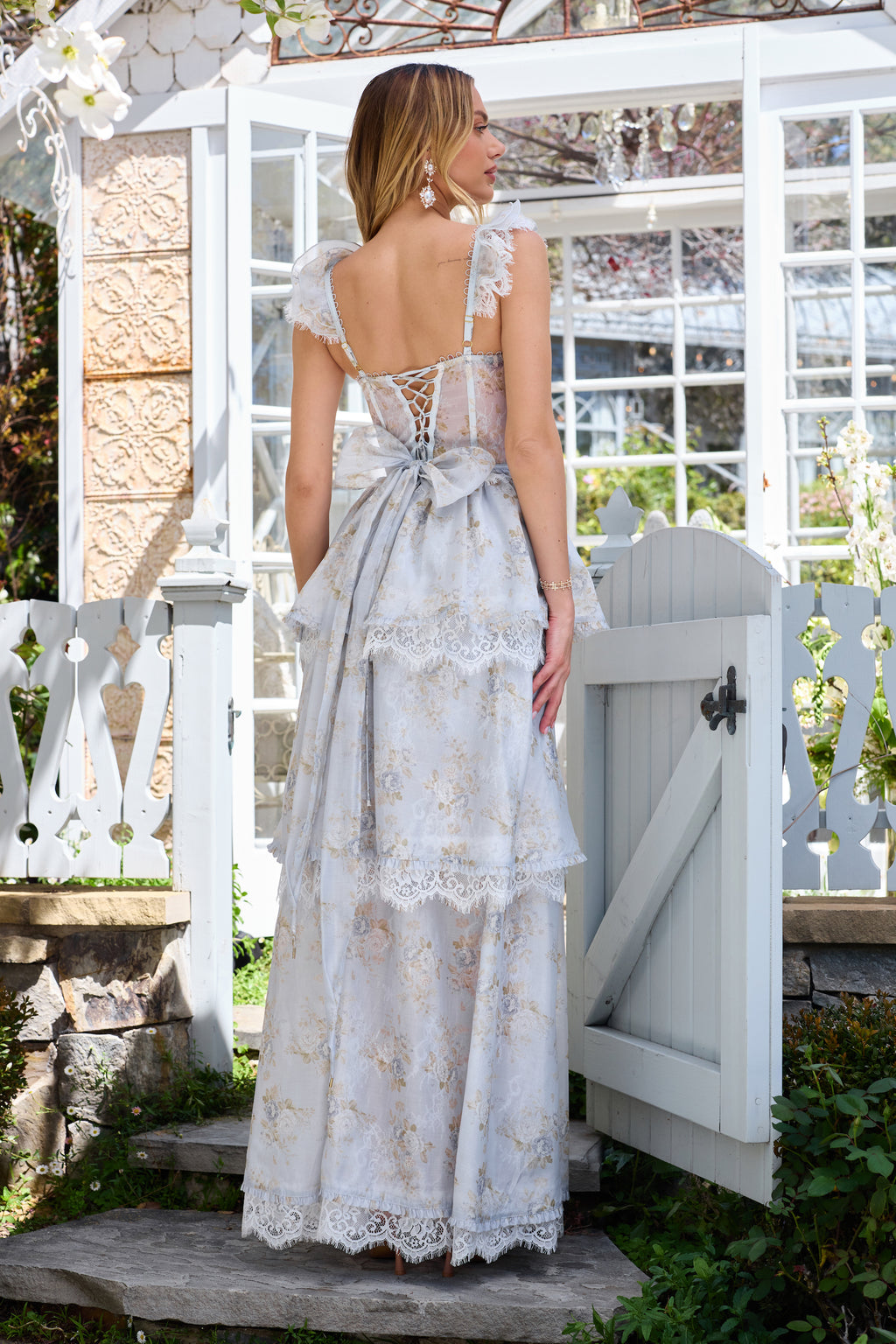 The Jolie Dress in Victorian Blue Roses 14