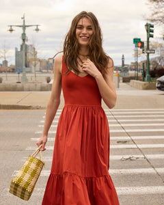 Josephina Dress in Brick