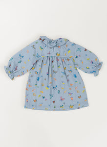 The Gigi Dress in Blue Madame Butterfly