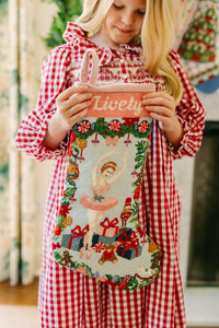 Stephanie Fishwick for Over The Moon Needlepoint Blonde Ballerina Stocking