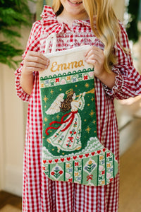 Needlepoint Angel Stocking
