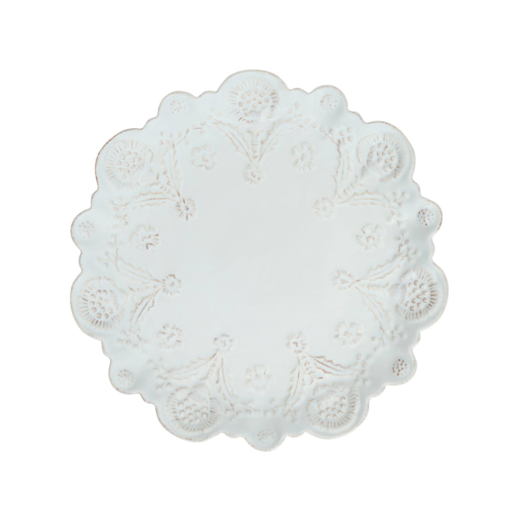 Berry & Thread Thistle Dessert/Salad Plate in Whitewash