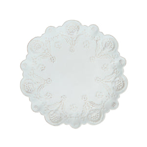 Berry & Thread Thistle Dessert/Salad Plate in Whitewash