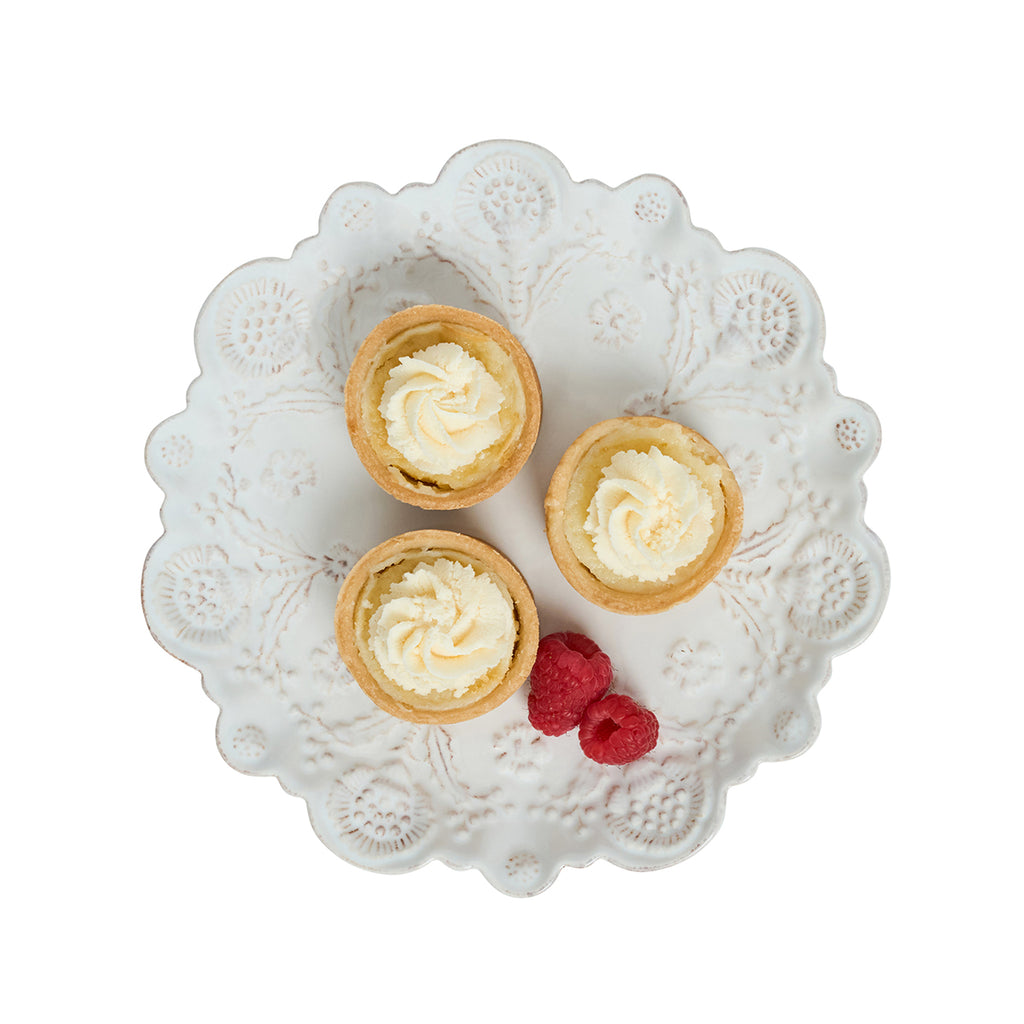Berry & Thread Thistle Dessert/Salad Plate in Whitewash