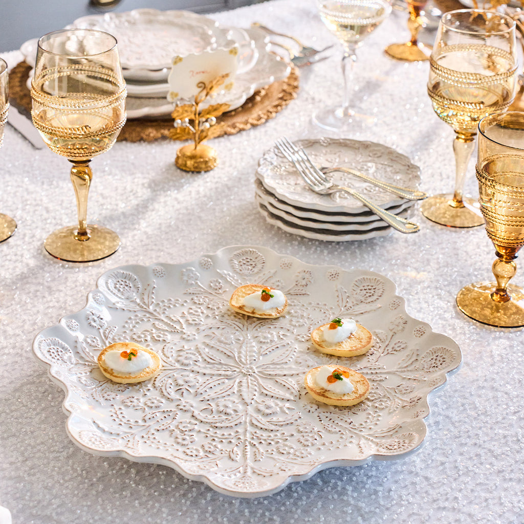 Berry & Thread Thistle Charger/Platter in Whitewash
