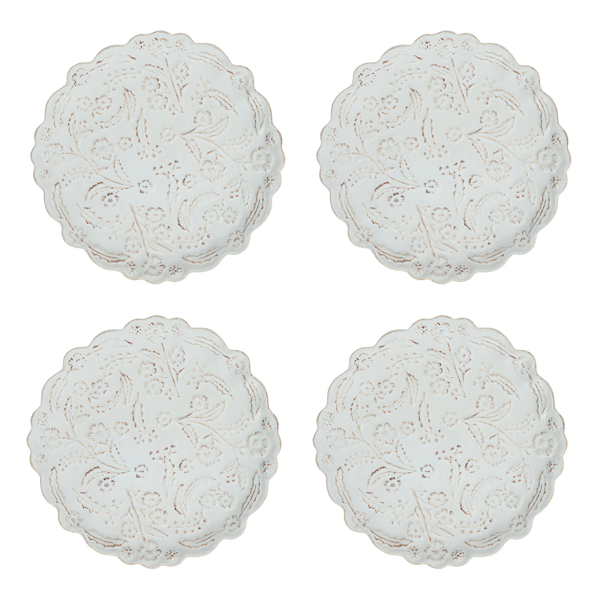 Berry & Thread Thistle Cocktail Plate in Whitewash