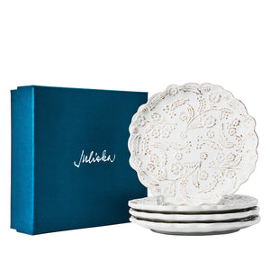 Berry & Thread Thistle Cocktail Plate in Whitewash