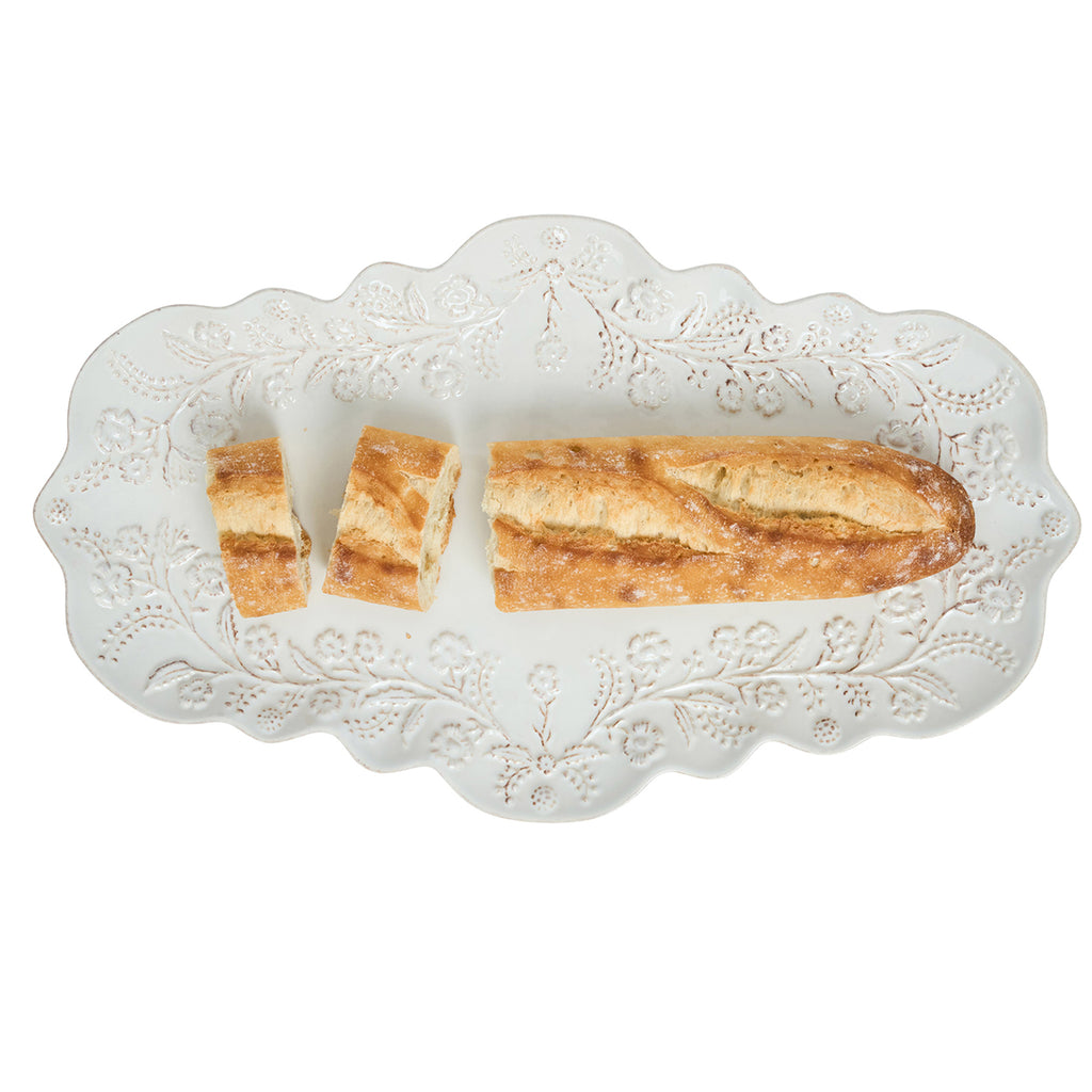Berry & Thread Thistle 16" Tray in Whitewash
